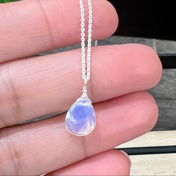 Opalite Sterling Silver Necklace - Picture 9 of 11